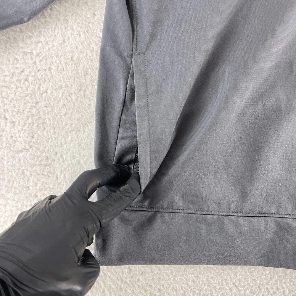Under‎ Armour Basketball Jacket Mens Large Gray Full Zip Long Sleeve Notre Dame